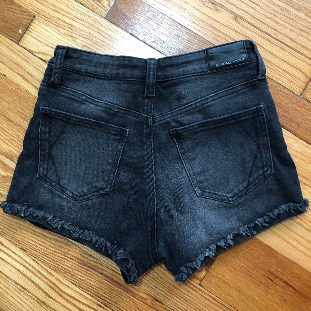 Kendall + Kylie The Drifter High Rise Denim Grey Shorts